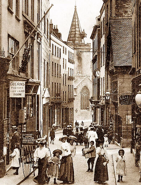 St. Peter Port High Street Guernsey early 1900s