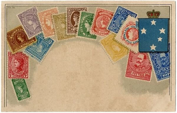 Stamp Card produced by Ottmar Zeihar - Victoria, Australia