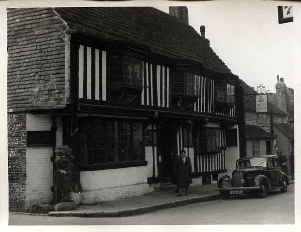 The Star Inn with Morris 12 Vintage Car, Alfriston, Sussex