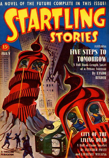 Startling Stories - Sci Fi Mag - Five Steps to tomorrow