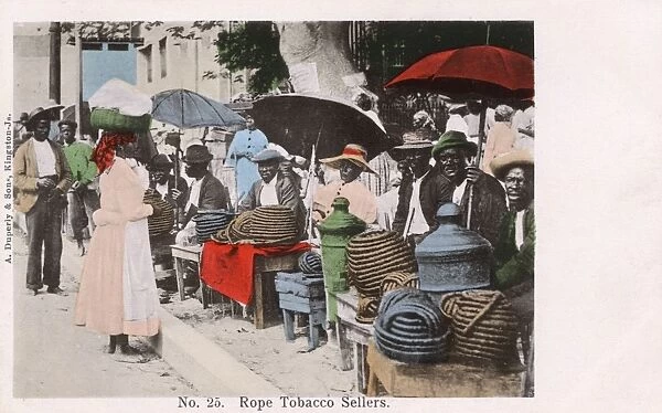 Street Sellers of Rope Tobacco, Kingston, Jamaica