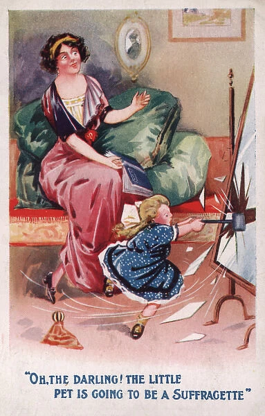 Suffragette, Child Breaks Mirror