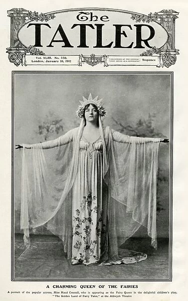 Tatler cover - Maud Cressall as the Fairy Queen