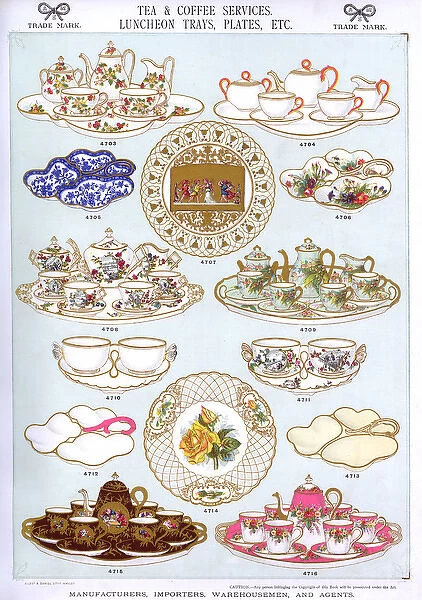 Tea and Coffee Services, Luncheon Trays, Plate 34
