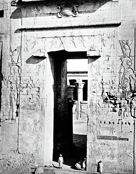 Temple, Edfu, Egypt, Victorian period