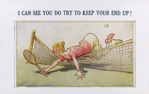 Tennis Humour - Postcard