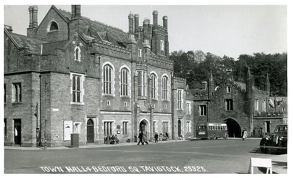 Town Hall and Bedford Square, Tavistock, West Devon