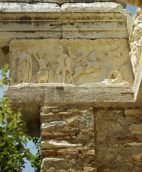 Turkey. Ephesus. Temple of Hadrian. 2nd century. Frieze rel