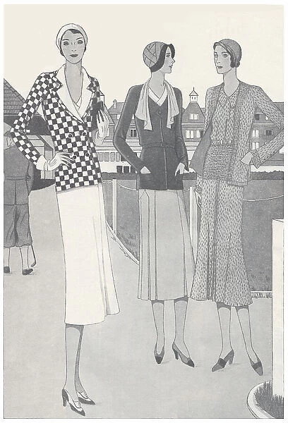 Twin Sets - Summer fashions. Good Housekeeping July 1931. Date: 1931