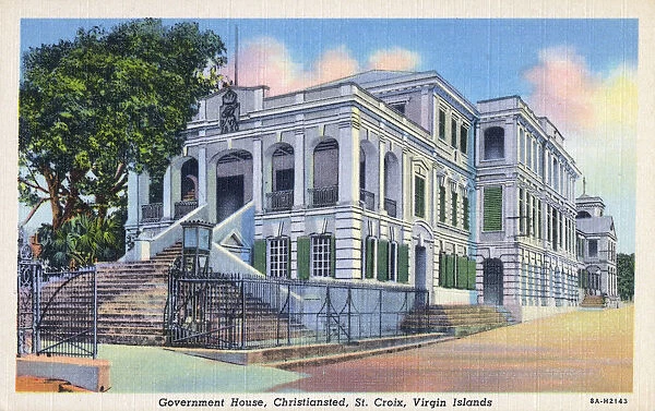 U. S. Virgin Islands - Government House, Christiansted