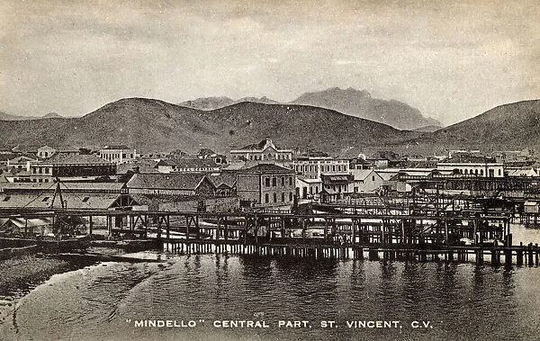 View of Mindello, St Vincent Island, Cape Verde Islands