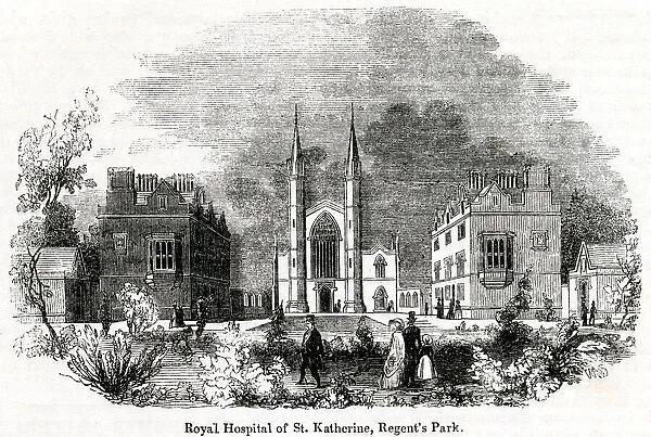 View of St Katharines Hospital, Regents Park, London