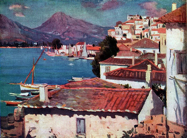 A Village in the Island of Poros