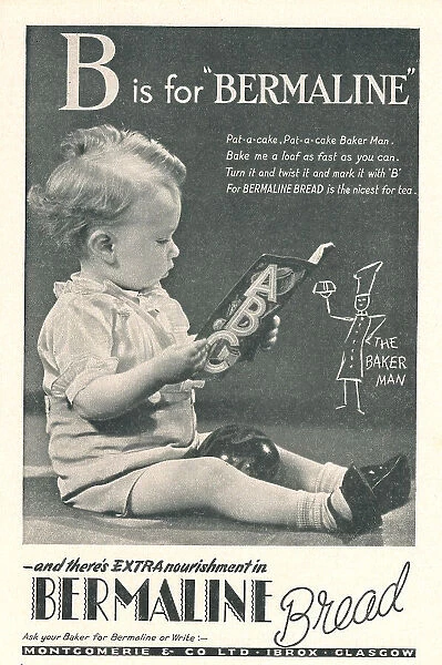 Wartime Bermaline Bread Advertisement