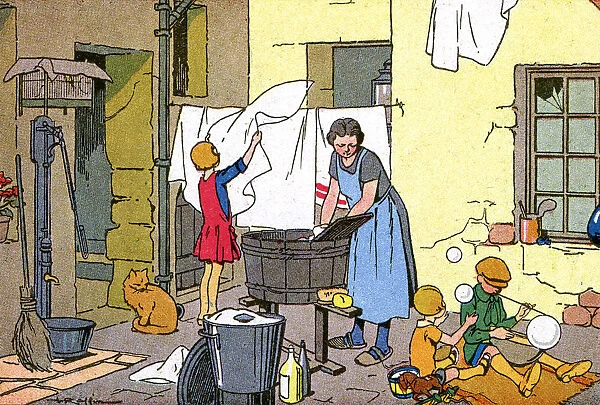 WASHING DAY IN FRANCE