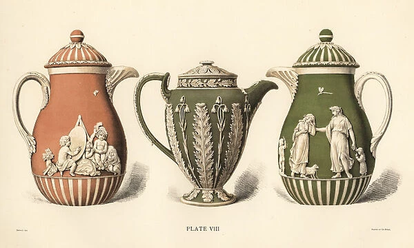 Wedgwood coffee pots and chocolate pot