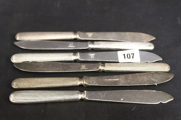 White Star Line - Harlequin set of six fish knives