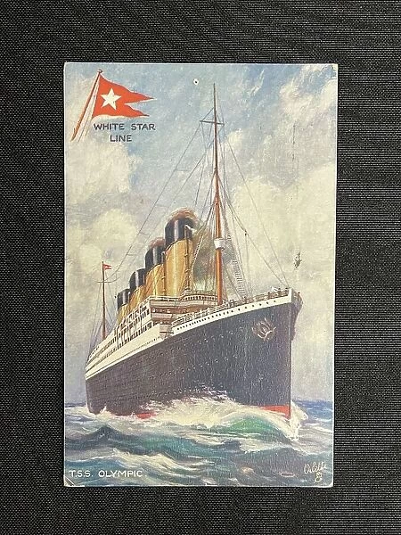 White Star Line, RMS Olympic, Tucks postcard