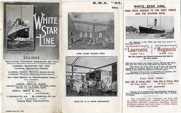 White Star Line, Sailings