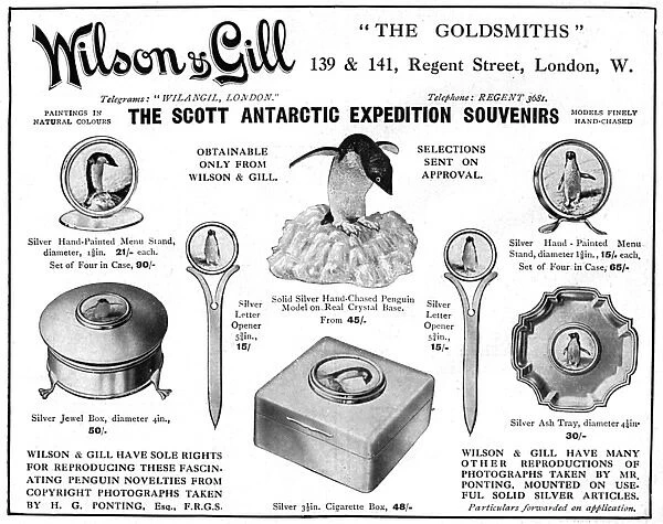 Wilson & Gill Scott Antarctic expedition souvenirs