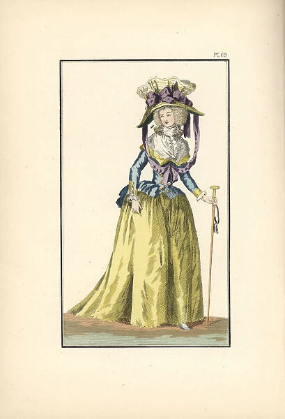 Woman in the fashion of 1788