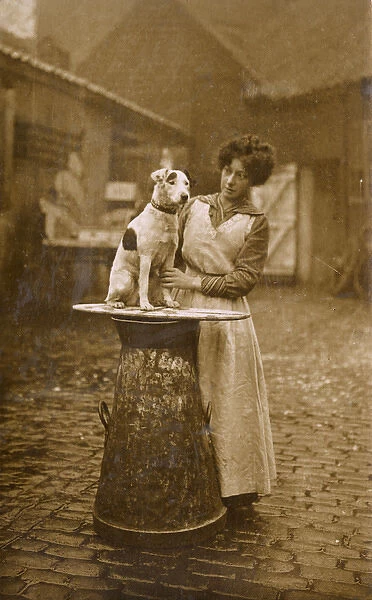 Woman with Terrier