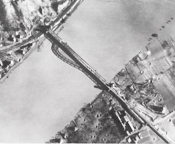 World War II - Rhine bridge at Remagen, near Bonn
