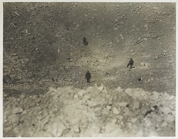 WW1 - The interior of a mine crater