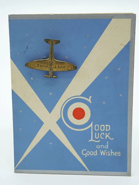 WW2 Greetings Card, R. A. F. Spitfire