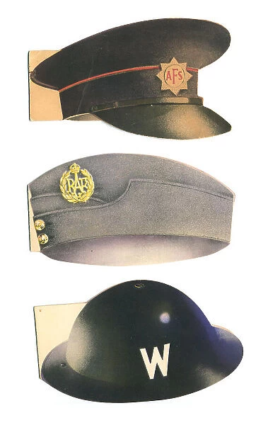 WW2 Headwear Greetings Cards