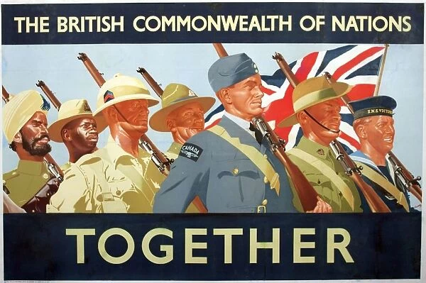 WW2 poster, The British Commonwealth of Nations Together