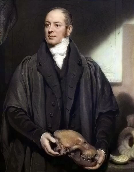 1833 Rev. William Buckland fossils colour