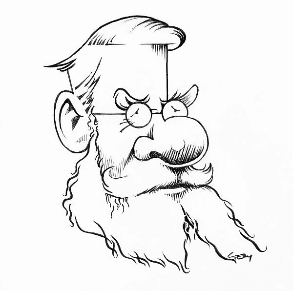 Alfred Wallace, caricature