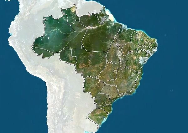 Amazonas, Brazil, satellite image