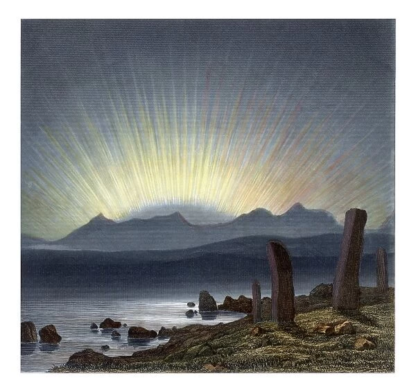 Aurora borealis, 1854 artwork