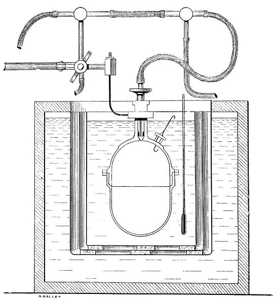 Bomb calorimeter, 19th century