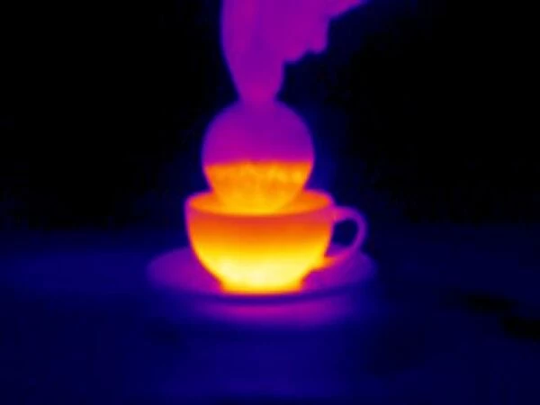 Cup of tea, thermogram