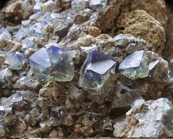 Fluorspar crystals C013  /  9775