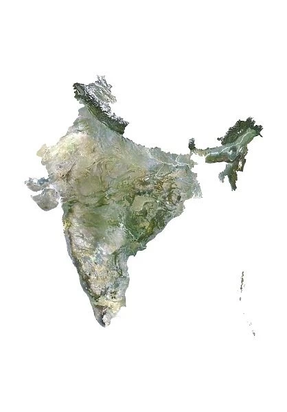 India, satellite image