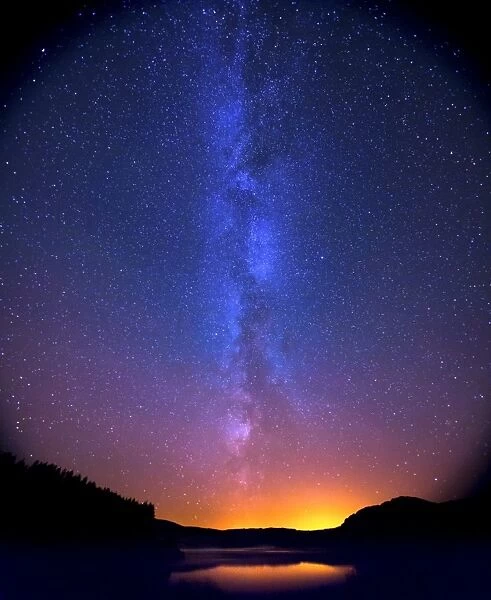 Milky Way over Scottish loch