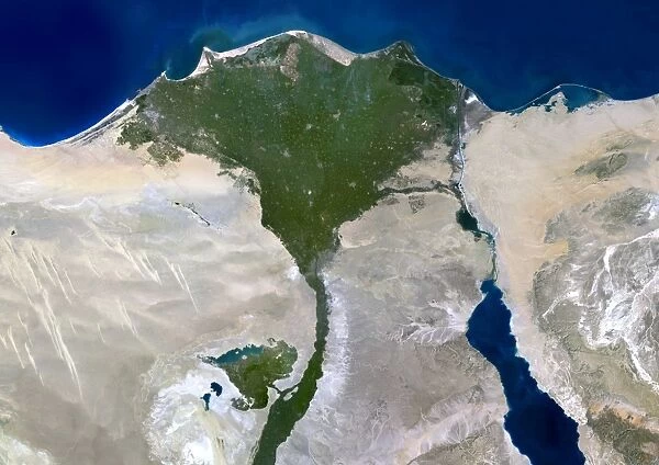 Nile Delta, satellite image