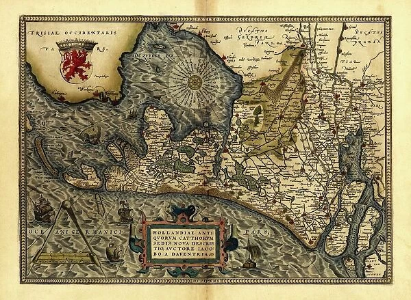 Orteliuss map of Holland, 1570