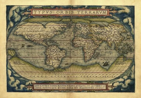 Orteliuss world map, 1570