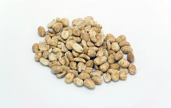 Peanuts. Dry-roasted peanuts. Peanuts are a good source of E