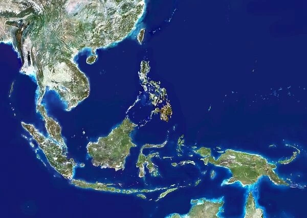 Southeast Asia, satellite image