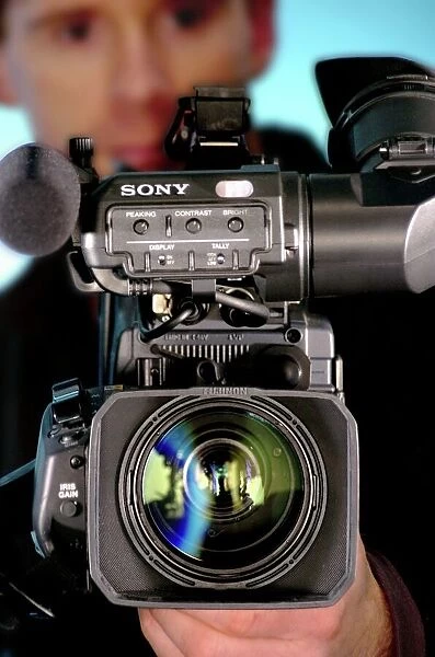 TV camera and cameraman
