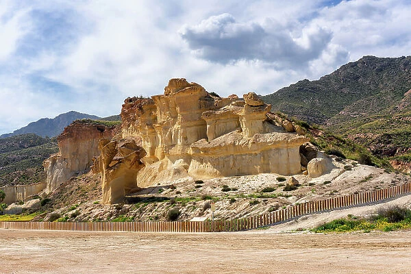 Bolnuevo Enchanted City eroded sandstone formations, Murcia, Spain, Europe