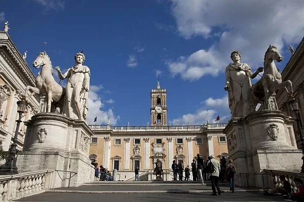 The Campidoglio, the buildings house the city hall and Capitoline museums