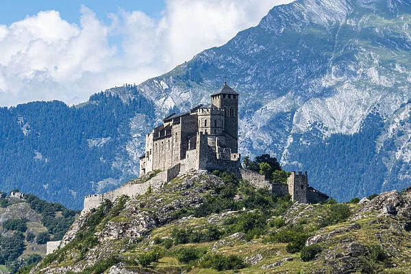Chateau de Tourbillon, Sion, Valais, Switzerland, Europe