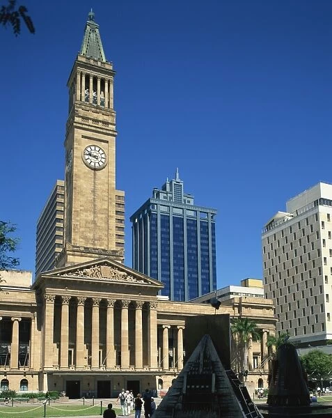 The City Hall in the city of Brisbane, Queensland, Australia, Pacific